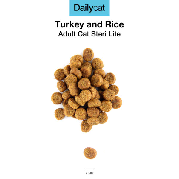 Dailycat Casual Line Adult Steri Lite Turkey корм для стерилизованных кошек с индейкой. Царство домашних животных.