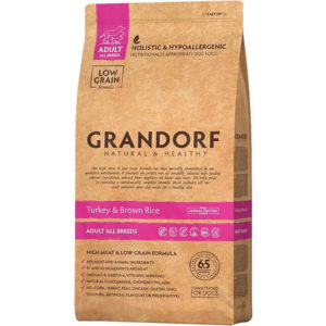 Grandorf Adult сухой корм для собак всех пород с индейкой и рисом 12 кг. Царство домашних животных.