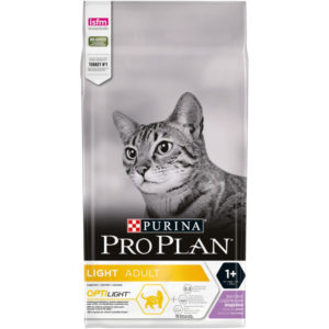 Сухой корм Pro Plan для взрослых кошек с избыточным весом и склонных к полноте, с высоким содержанием индейки. Царство домашних животных.