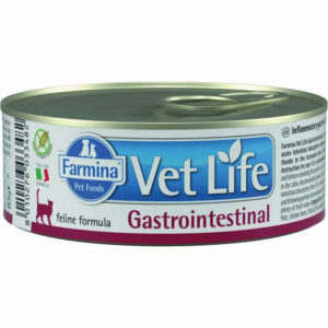 Влажный корм Farmina Vet Life Gastrointestinal для взрослых кошек с заболеваниями ЖКТ с курицей - 85 г. Царство домашних животных.