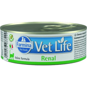 Влажный корм Farmina Vet Life Renal для взрослых кошек с заболеваниями почек с курицей - 85 г. Царство домашних животных.